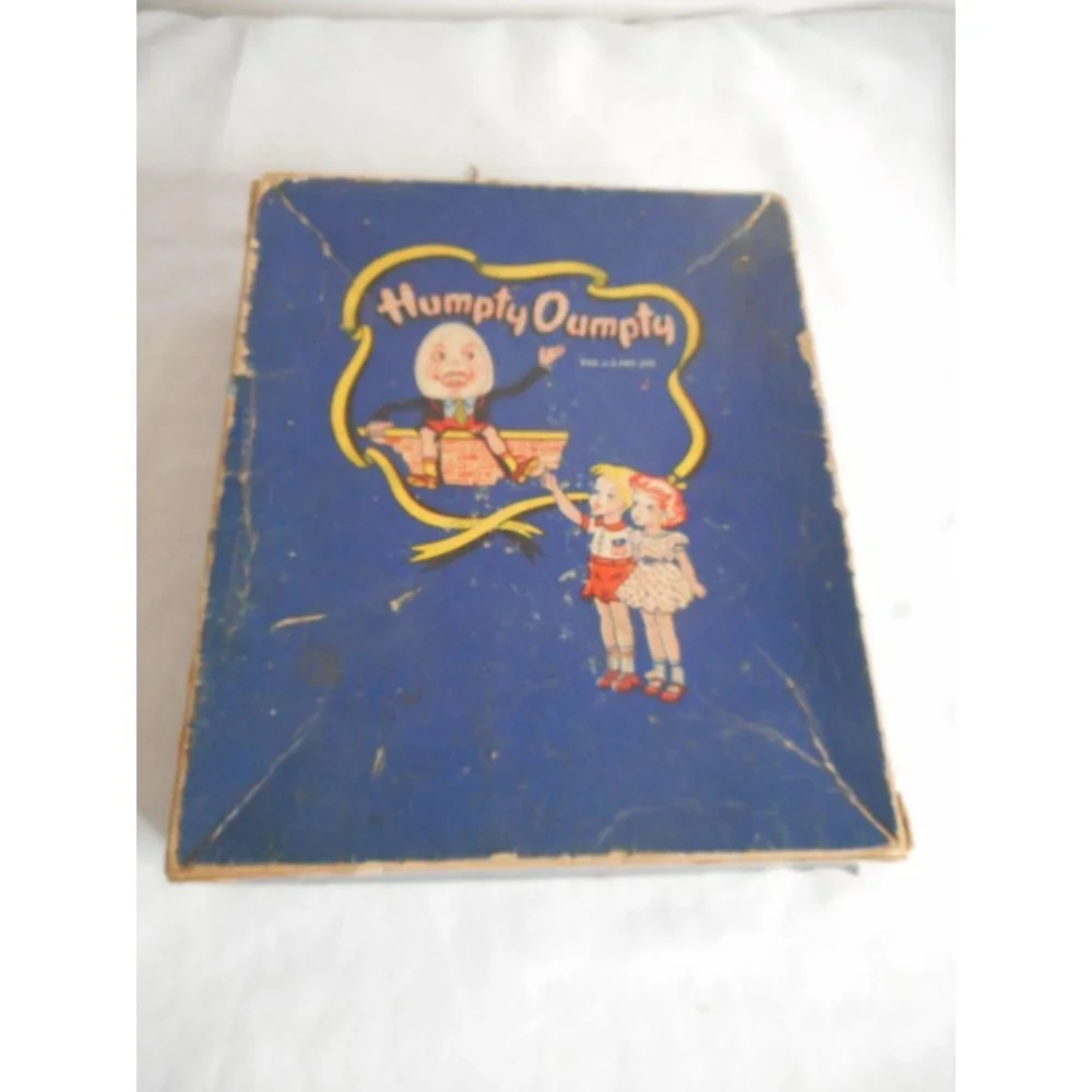 Antique 1930s 1940s Vintage Humpty Dumpty Box